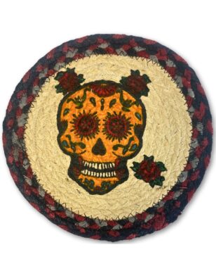 Braided Jute Round Trivets, Design #47.