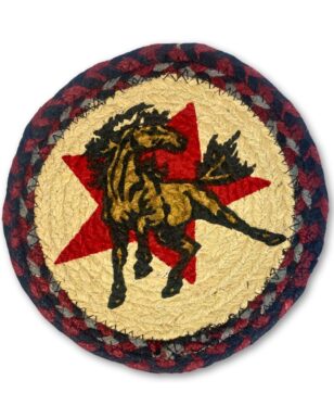 Braided Jute Round Trivets, Design #8