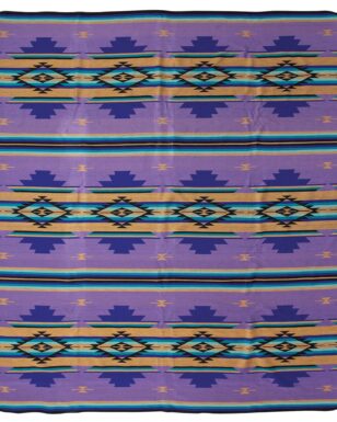 Bedspread 7029 - KING, Purple, Blue