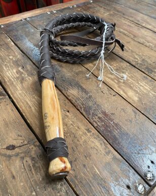 6 Pack Genuine Leather Bullwhips, 6FT & 8FT COMBO!