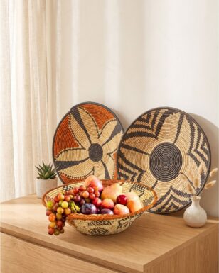 NEW !  3 Fine Coiled 16" Deep Fruit SouthWest Baskets