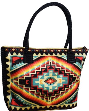 Digital Print Purse Geometric Design #419