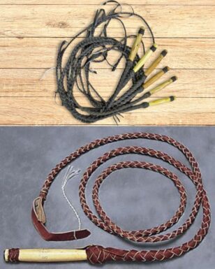 6 Pack Genuine Leather 8' Bull Whips!
