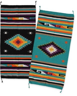 2 Handwoven 32"X64" Azteca Rugs!