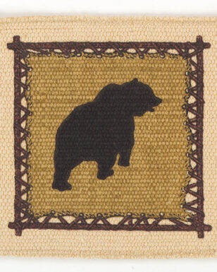 6pk Cotton Stencil Coasters-Wildlife <br>Design 71