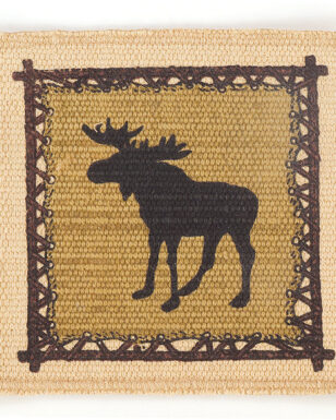 6pk Cotton Stencil Coasters-Wildlife <br>Design 76B