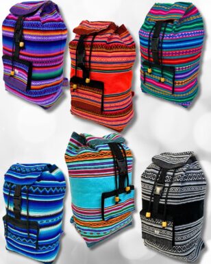 6- Authentic Peruvian Made Backpacks.