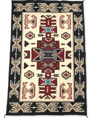 Hand Woven Wool Trading Post Rug #680x1