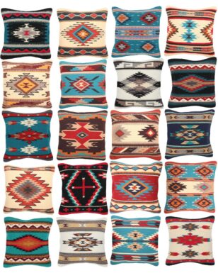6-Wool Maya Modern Pillow Covers!