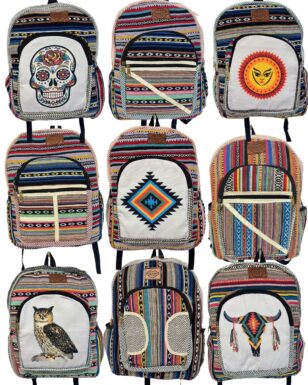 8 pack Large Cotton Himalayan Backpacks