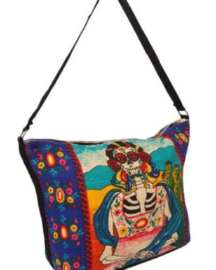 Cotton Stencil Purse-Day of the Dead Design #211