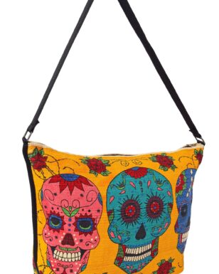 Cotton Stencil Purse-Day of the Dead Design #220