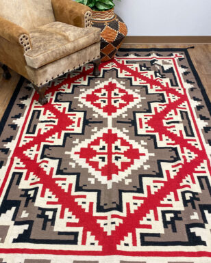 Hand Woven Wool Trading Post Rug 602