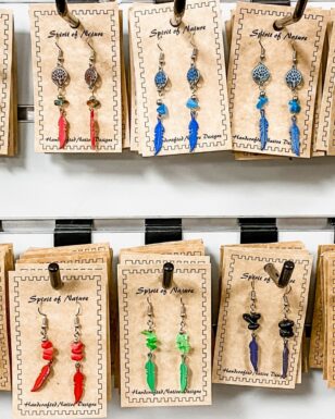 Handcrafted Metal Feather Earrings