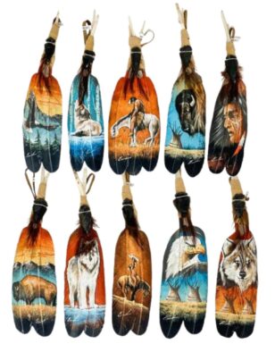 Handpainted Feathers