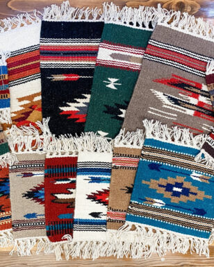 68 Piece Handwoven Wool Mats & Coaster Package!