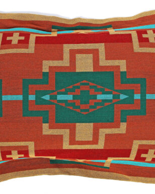 PILLOW SHAM 7031 - Rust, Turquoise