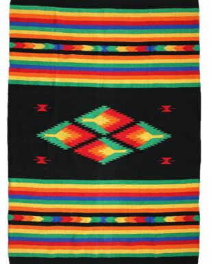 Handwoven Fiesta Blankets - Black