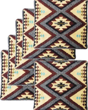 6pk Southwest Jacquard Coasters<br>Design #3