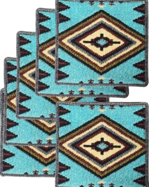 6pk Southwest Jacquard Coasters<br> Design #4