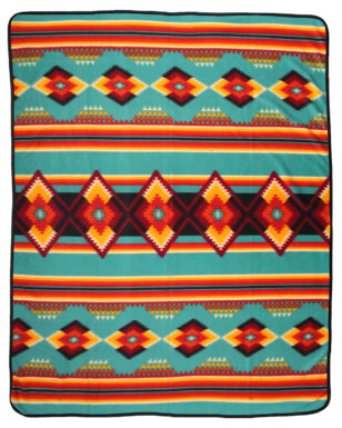 60" X 80" Fleece Lodge Blanket #34