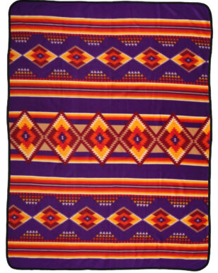 60" X 80" Fleece Lodge Blanket #36