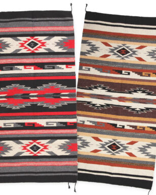 WOOL FAVORITE! <font color="red">2- 32" x 64"</font> Hand Woven Wool Rugs!