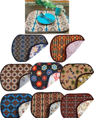 24 Pack Reversible Quilted Table Mats.