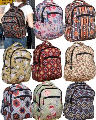 New ! 9 pack Quilted Backpacks.