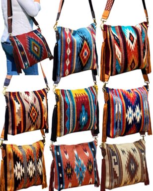 9 Pack Wool Maya Modern Purses.