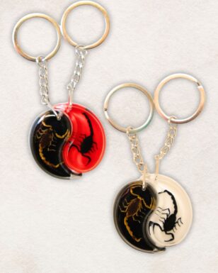 Scorpion Yin Yang Keyring