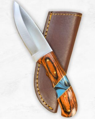 8.5" Burnt Wave Hunter Knife