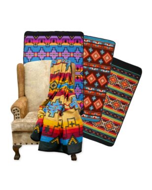 Top Seller!! 16 Pack Assorted Fleece Lodge Blankets!