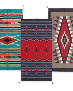 3 PACK- 32" x 64" Handwoven Wool Rugs!