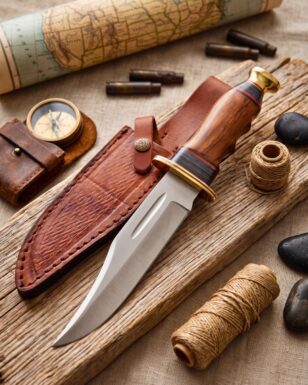 Wood Hunter Bowie Knives