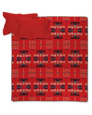 World Famous Queen Size Bedspread #7014-F And Matching Red Shams!