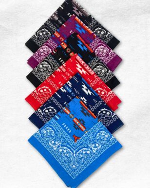<font color="red">New !!!</font> 24 pack Southwest Style Cotton Bandanas.