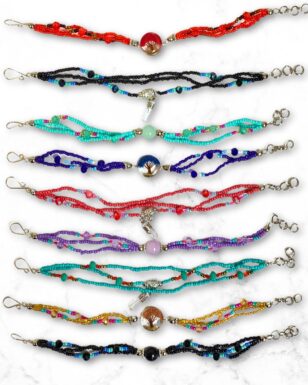 12 Pack Handcrafted Assorted Beaded Bracelets