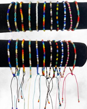 24 Pack Handcrafted Beaded Pull Tie Bracelets