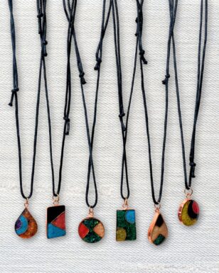 12 Pack Copper Inlay  Necklace.