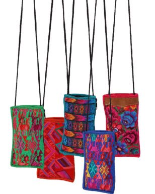 12 - Embroidered Floral Eyeglass Pouches,