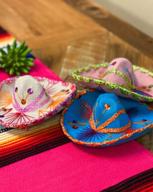 24 Coloful Mexico 5" to 6" Medium Sombreros!
