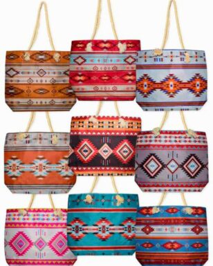 <font color="red"> Closeout !!</font> 9 pc Southwest Beach Tote Bags.