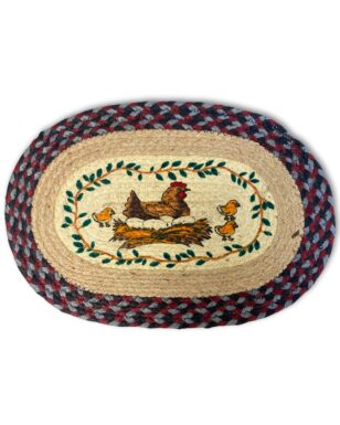 Braided Jute Table Mats, Design #5