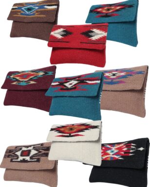 <FONT COLOR="RED">CLOSEOUT !!</FONT> 9 Handcrafted Wool Clutch Purses!