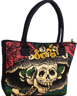 Cotton Stencil Purse-Day of the Dead Design 150