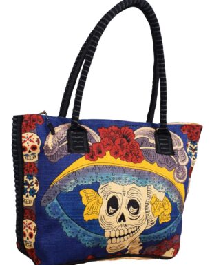 Cotton Stencil Purse-Day of the Dead Design #205