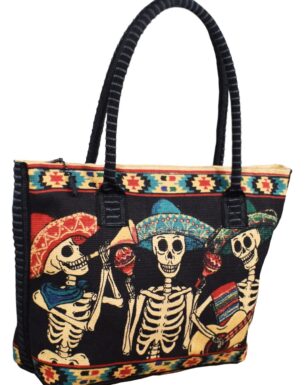 Cotton Stencil Purse-Day of the Dead Design #206