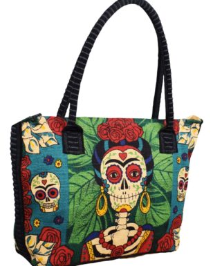 Cotton Stencil Purse-Day of the Dead Design #208