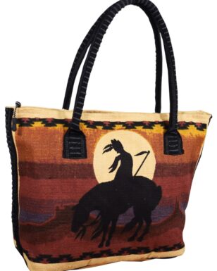 Cotton Stencil Purse- End Of Trail